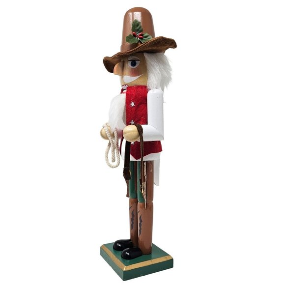 14" Cowboy Nutcracker, Christmas Decor - Picture 3 of 5